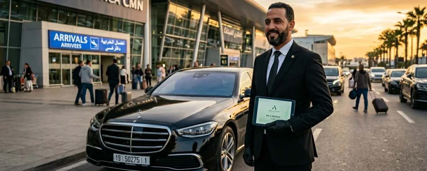 Chauffeur_holding_tablet_near_sedan-image