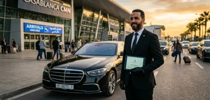 Chauffeur_holding_tablet_near_sedan-image